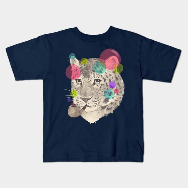 Leopard Kids T-Shirt by LauraGraves